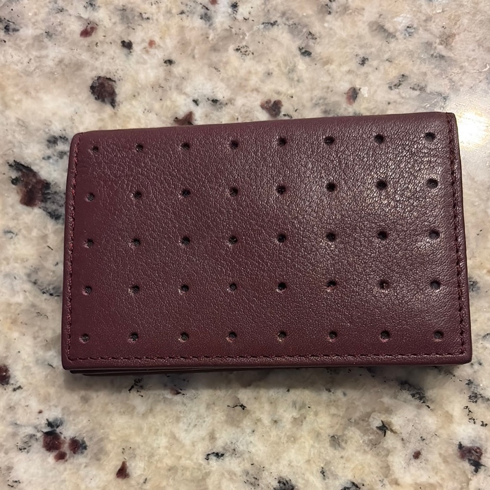 Cross Fold Over Businesses Card Case